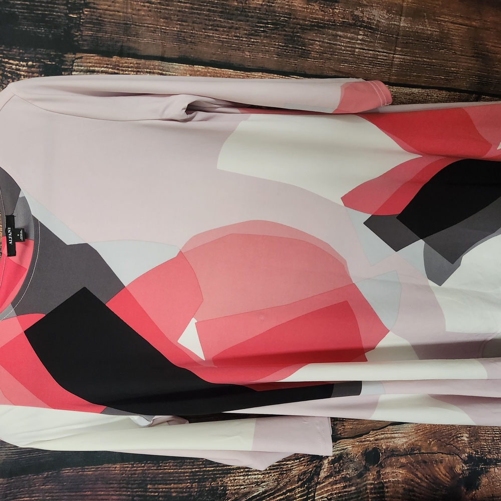 Colorful Geometric Long Sleeve Dress
